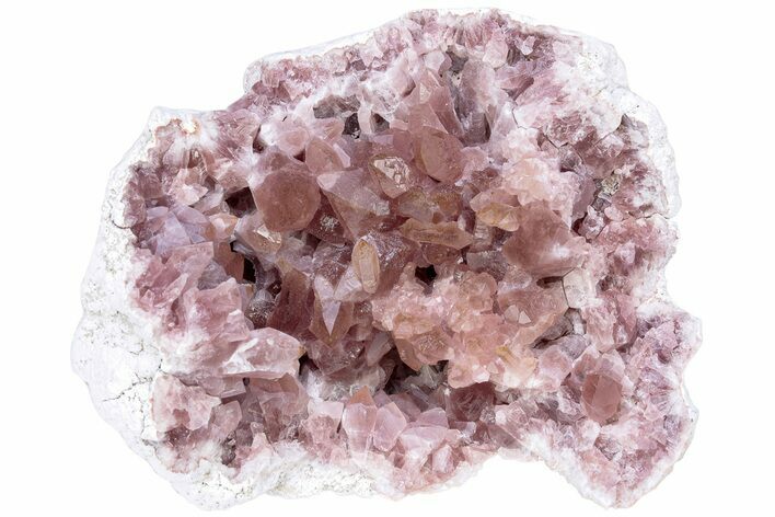 Sparkly, Pink Amethyst Geode Half - Argentina #235149